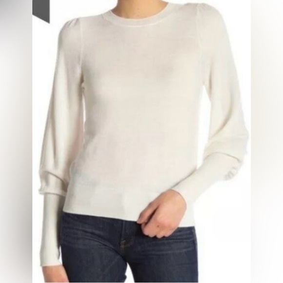 JOIE Noely Wool Cashmere Women’s Crew Neck Ivory Sweater Size XS - Picture 1 of 9